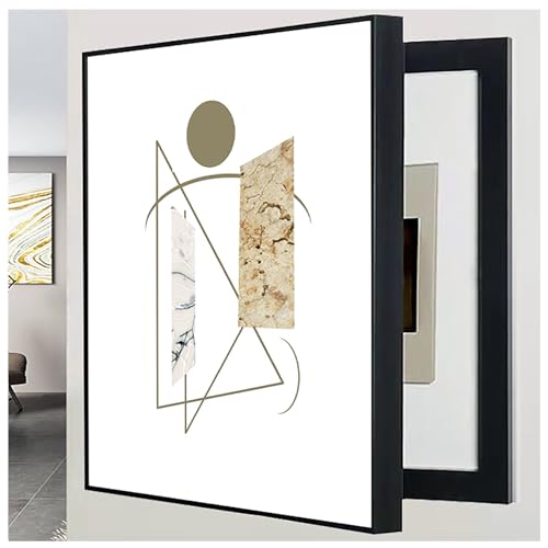 Arte de pared exclusivo para tapar la caja del medidor eléctrico con elegancia