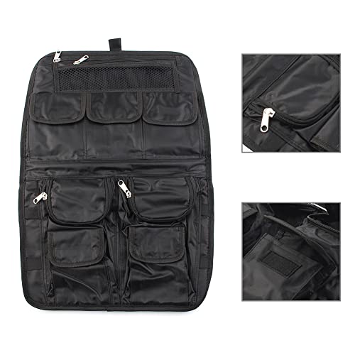 SIKUAI Bolsas de Sillín para Motocicleta, Organizador de Maletero para Motocicleta, Bolsa organizadora de herramientas para tapa, Organizador para tapa compatible con Harley Ultra Classic King Chopped miniatura 3