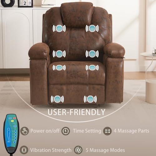 Sillón Plegable Recliner con Piel Sintética y Motor miniatura 4