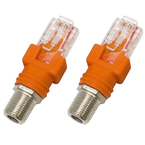 Connecteur coaxial F femelle vers RJ45 mâle adaptateur droit RF