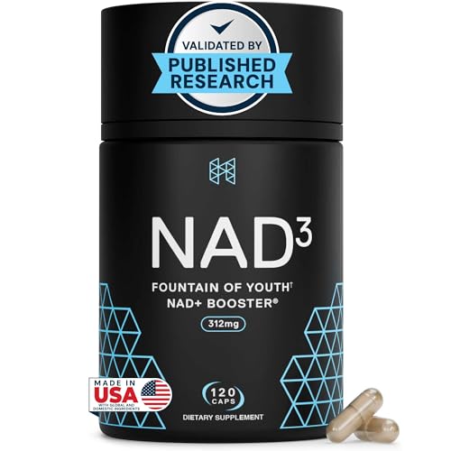 HPN NAD3 Clinical NAD+ Booster Cellular Health & Natural Energy - NAD Supplement for Healthy Aging Metabolic Support NRF2 & Longevity Nicotinamide Riboside & NMN Alternative 120ct 60-Day Supply