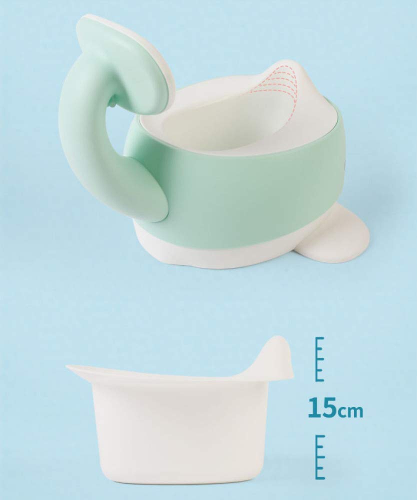 Orinal De Aprendizaje De Ballena con Respaldo, Recipiente Extraíble Y Tapa,Blue