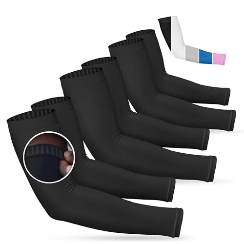 Image of SportsTrail Cooling Arm Sleeves for Men & Women - Breathable, UV Sun Protection, Sports Arm Sleeves for Women, Men & Youth