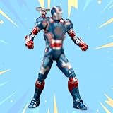 LonullyMege 7 inch Ironpatriot Action Figure-All Joints Movable Exquisite Painting with Lots of Accessories Collectable Gift Toy(1/10 Scale)