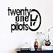 NKJBUVT Twenty One Pilots Vinyl Wall Sticker Music Band Moda Bar Decorazione Soggiorno Camera da Letto Decor Art Poster Murale @ 58 * 76Cm