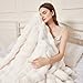Faux Rabbit Fur Throw Blanket for Couch, Fluffy Warm Plush Thick Bubble Blanket for Bed Sofa Living Room, Soft Cozy Furry Blanket Home Decor, 50x60 inches, Cream White