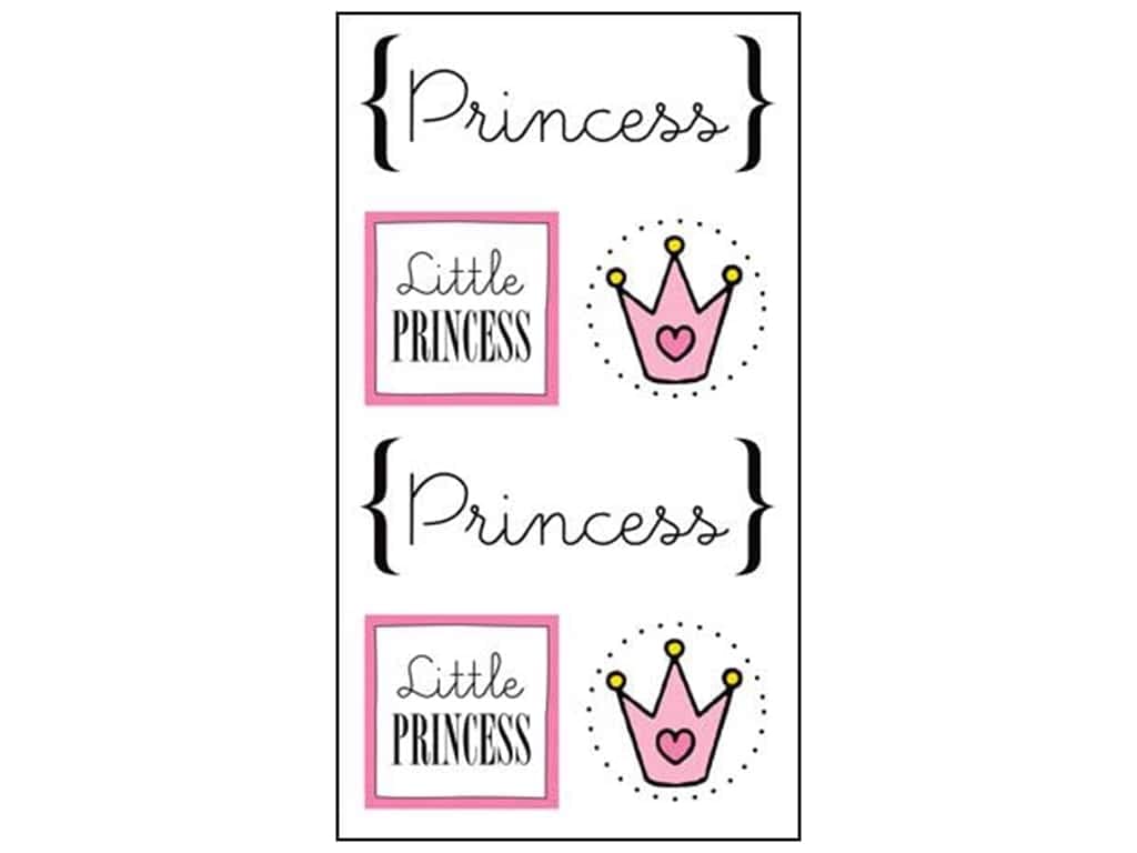 SRM Press Sticker Quick Cards Princess