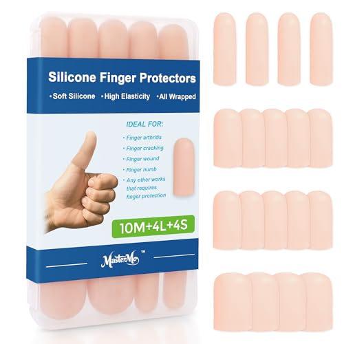 Gel Finger Cots Protectors, Silicone Covers, Bandages, Caps &amp; Sleeves, Nude