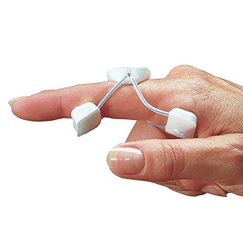 Rolyan Sof-Stretch Extension Splint, Small, White, Finger Brace & Knuckle Immobilization Device, Recovery