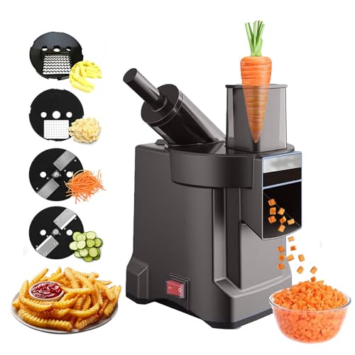 Cortador y rallador eléctrico 4 en 1 para verduras