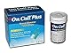 Blutzuckerstreifen, die die Glucosekonzentration im Vollblut messen und mit den On Call Plus II und On Call Plus Blutzuckermessgeräten funktionieren - Packung von 50 Streifen.