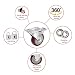 Voluker Set de 4 Ruedas Giratorias con placa de montaje,100mm,Ruedas muebles con...