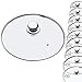 Couvercle en verre KADAX avec poignée en acier, couvercle résistant à la chaleur pour casseroles ⌀14-30cm, couvercle avec trou de vapeur, couvercle universel en différentes tailles (30cm)