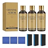 Ceramic Car Coating Kit, Paquete de 3 100 Ml De Recubrimiento Cerámico Avanzado Con Grafeno Para Coches, Kit De Recubrimientos Cerámicos Para Automóviles Con Esponja Y Toalla, Eliminador De Arañazos