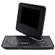 Zunate Tragbarer DVD-Player, 6,8-Zoll-HD-Bildschirm-DVD-Player, Unterstützung für 270-Grad-Schwenk-Mobile-DVD-Player, U-Disk/SD/MMC-Kassette, mit Fernbedienung, für Auto/Kinder/Zuhause(EU-schwarz)
