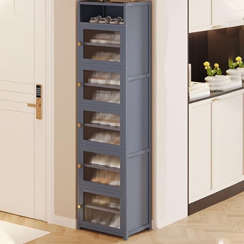 Meuble à chaussures bambou 175 cm pour optimiser un coin de couloir étroit