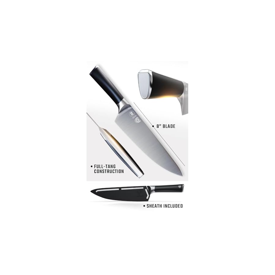 Dalstrong Chef Knife - 8 inch - Vanquish Series - Forged High Carbon German Steel - POM Handle - Professional Kitchen Knife Gift- Razor Sharp Chef's Knife - NSF Certified