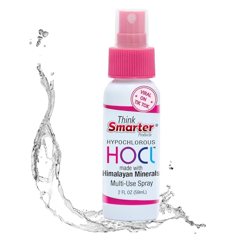 Think Smarter Products Multi-Use Spray | 2 oz | Alcohol-Free HOCl Spray for Skin Hands & Surfaces | Fragrance-Free Formula | Gentle Everyday Cleanser for Home & Travel
