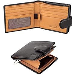 Lavalen® Carteras para Hombre Joven RFID Piel Auténtica - Billeteras con Monedero Gran Capacidad Hecho a Mano - Regalos Originales.