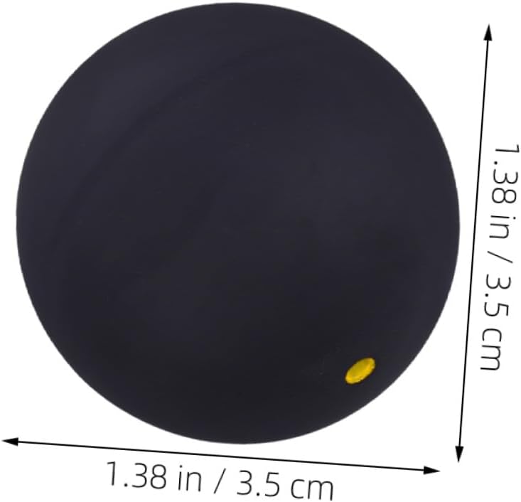 Professional Squash Training Balls 2pcs, Single Dot Rubber Bounce Balls for Indoor and Outdoor Squash Practice, Reaction Training Equipment for Athletes