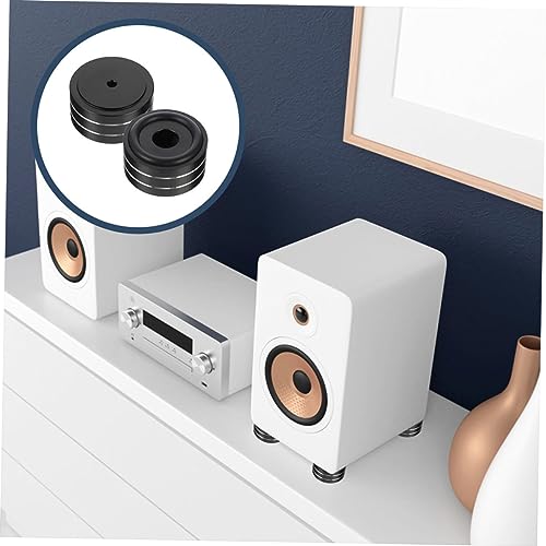 EXCEART Almohadillas de Aislamiento para Altavoces HiFi 58x22 Mm, Pies Antivibración Negros Grandes, Accesorios para Subwoofer y Amplificador, Soporte Acústico para Equipos de Audio - imagen 4