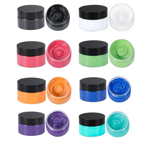 8 bottles chalk paste set chalk paste paint for silk screen stencils transfer painting on chalkboards wood furniture and fabric upholstery