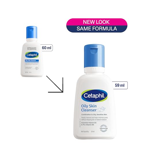 Image of Cetaphil Travel Pack - Oily Skin Essentials - Oily Skin Facewash Cleanser 60ml and Moisturizing Lotion 60ml - Cleanser + Moisturizer Travel Essentials