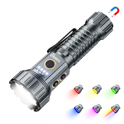 2000 Lumen EDC Flashlight Small Rechargeable Flashlight with Memory,Multi-Color Light (Warm