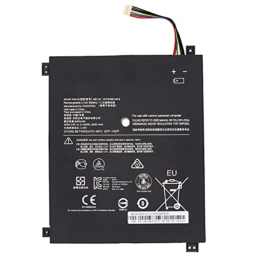 3.8V 31.92Wh 8400mAh NB116 Batteria di Ricambio per Lenovo IdeaPad 100S-11IBY 100S-80 R2 100S Series Notebook 5B10K37675