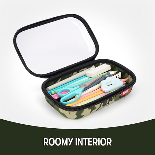 Trousse à crayons transparente pour garçons ZIPIT à grande capacité - 4