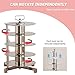 WUHUQN Commercial Industrial Grade Metal Wire Rack Dispenser, 2/3/4/5 Layers Removable for Separate Use Up to 100 Lbs Capacity, for 1-10 Square