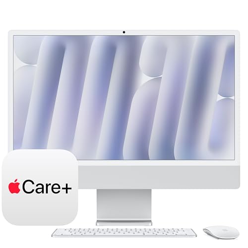 Apple 2024 iMac M4, 16GB, 256GB SSD, Silver, AppleCare+