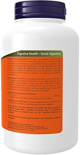 Now Foods Glucomannan Capsules - 180 Count, 575mg 2 41HPpMuoDoL. AC