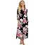 Peony Florals on Black-long