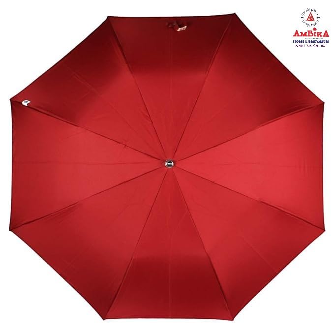 Image of AMBIKA STORES & READYMADES 2 Fold 25 Inch Umbrella for Men & Women | Wind & RainProof Umbrella | Compact Travel Umbrella for Women | Umbrella for Sun Protection, Home Use