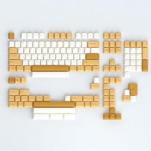 Image of Cute Shiba Inu PBT Keycaps Set - Cherry Profile Animal Dog Keycaps for 60 /65 /75% Gaming Keyboard, No Backlight, Custom with Key Puller