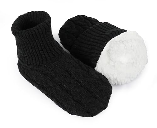 Image of BenSorts Fuzzy Slipper Socks for Women Non Slip House Socks with Grips Gifts