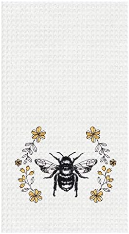 Amazon.com: Set of 2 Watercolor Bee Kitchen Dish Towel 18 x 28 Inch ...