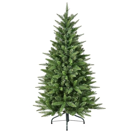 Mayhihi 4 ft Christmas Tree, Premium Skinny Pencil Christmas Tree Unlit with 403 Branch Tips and Metal Stand, Slim Aritificial for Home Party Office