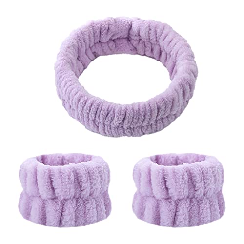 Set Haarband und Armbänder für Damen, Make-up, Haarbänder, Gesichtswäsche, Spa-Haarbänder, elastisches Make-up, für Gesicht, für die Hautpflege (9#) Cover