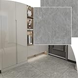 OMAYOU フロアタイル 大理石 クッションフロア サンプル【15cm×15cm 厚手1.5mm】接着剤不要 貼るだけ 置くだけ 床材シートフロリングシート 土足 賃貸OK 防水 滑り止め 耐久性強 玄関 洗面所 店舗 廊下 玄関 DIY ペット対応 リフォーム 床材 (大理石S55)