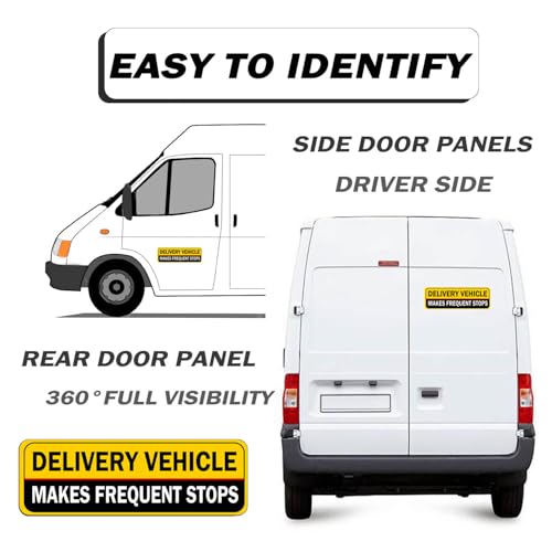 Image of Delivery Driver Car Magnet, Delivery Magnetic Car Door and Bumper Sign, High Reflective, Stronger Magnetic, Eye-Catching Design for Delivery.