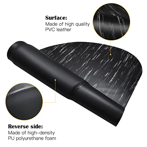 Barber Mat 3'X5' -1/2" Thick,Soft Anti Fatigue Salon Mats For Hair Stylist,Semi-Circular Salon Floor Mats,Barber Floor Mats For Hair Stylist，Salon Chair Mat（Wear-Resistant And Easy To Clean） #TOP2