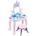 Ensemble de Jouets de beauté Clavier De Piano Jouet for Enfants Jeu De Maquillage Fille Princesse Chambre Commode Costume Vieux 3-6 Ans Girl Simulator Dresser (Color : Blue, Size : 76x24x44cm)