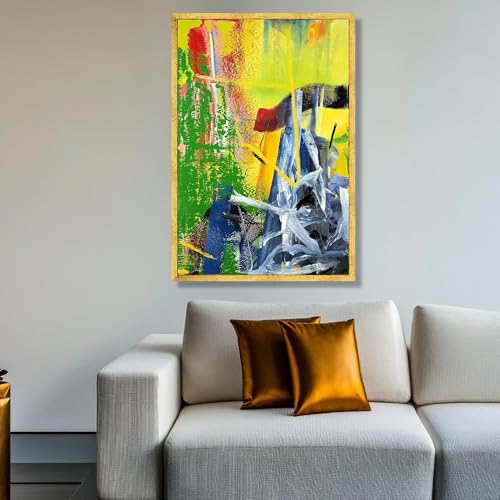 Toile expressionniste abstraite XINBAO art coloré émotion - 4