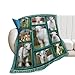 Cute Goat Blanket, Farmhouse Animal Throw Blankets, Goats Fuzzy Plush Blanket Ultra Soft for Goat Lover Gift Kids Teens Women Men Girls Boys Stuff Decor for Home Bedding Sofas Couch Camping 50"X40"