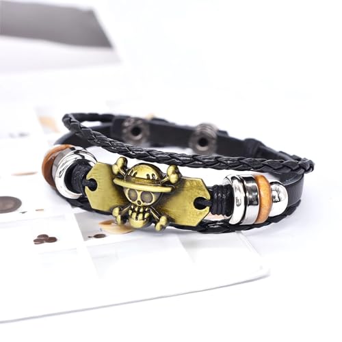 Nuahyaz 3Pcs Anime Leather Bracelets thumb #1