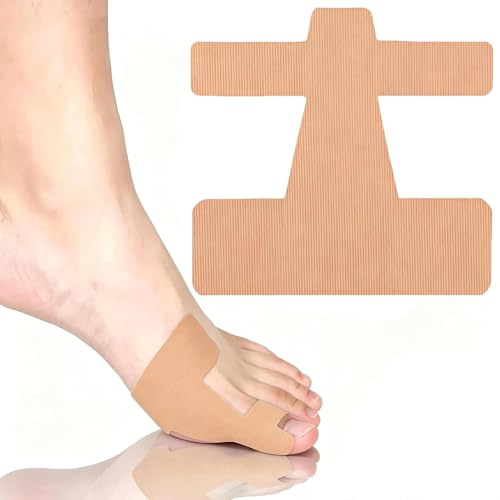 40 Pcs Pre-Cut Bunion Corrector Kinesiology Tap, Self-Adhesive Hallux Valgus Toe Strips for Men & Women, Elastic Breathable& Hypoallergenic Latex-Free Kinesiology Tape (Skin Color)