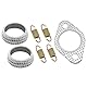 Mabutingti Auspuffdichtung & Feder Reparatursatz für Polaris Scrambler 500 Sportsman 400 450 500 2001-2014 Ranger 400 425 500 Auspuff Schalldämpfer Dichtungssatz Feder Wiederaufbau