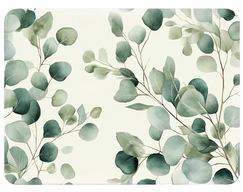 Alfombrilla Ratón 420x350x3mm, Verde Alfombrilla Ratón Infusión Mouse Pad, Mouse Mat Antideslizante Protector Escritorio con Bordes Cosidos, Seguimiento Suave y Preciso para PC, Oficina Hogar,Model166